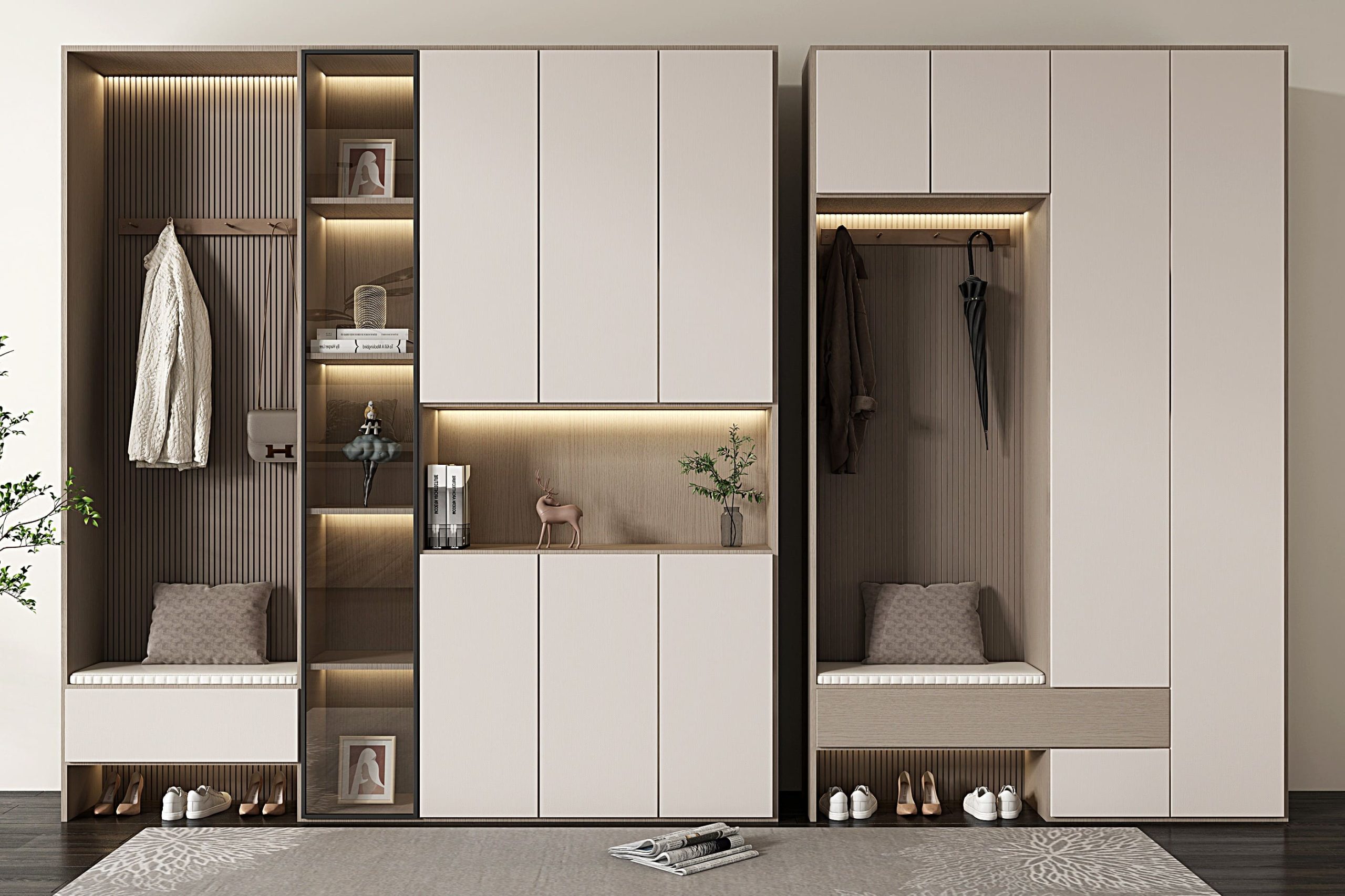 custom shoes cabinets