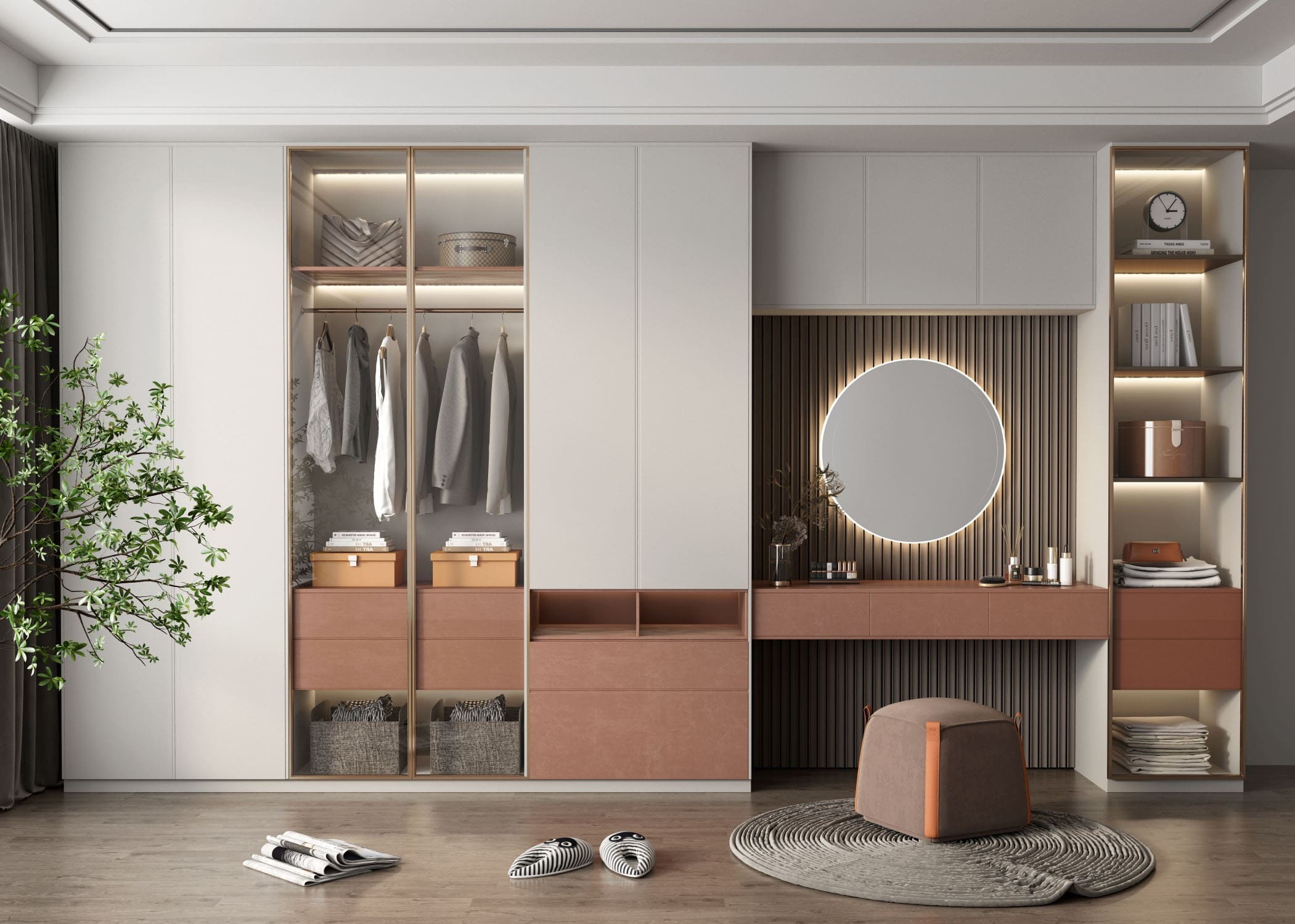 Luxury hinged wardrobe design Malaysia