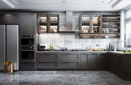 pemilihan warna material dapur terbuka Malaysia sesuai