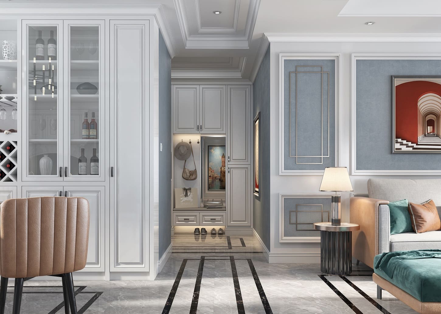 American style living space