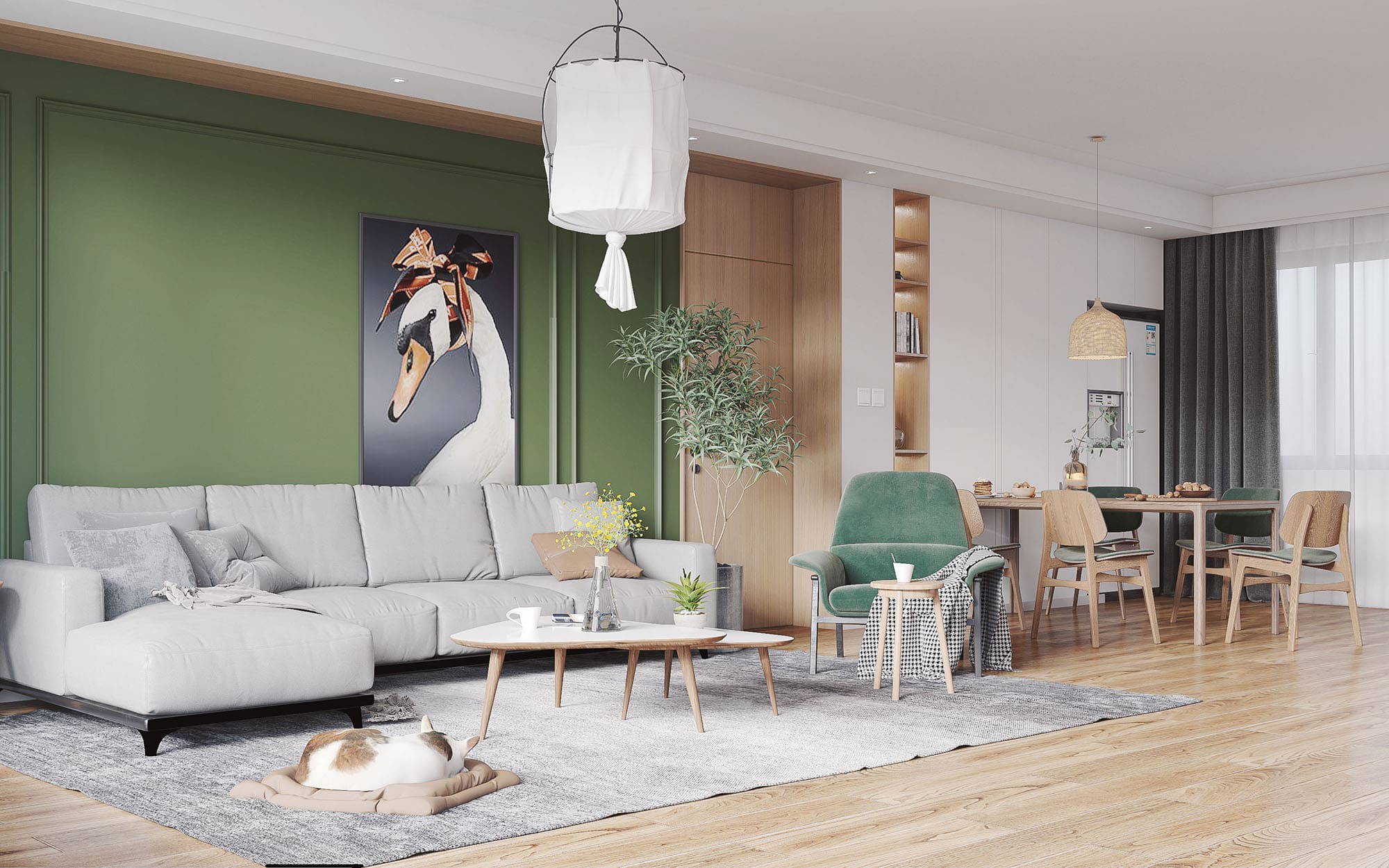 Scandinavian style custom cabinets