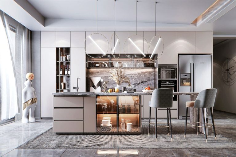 Modern kitchen design Blum hardware