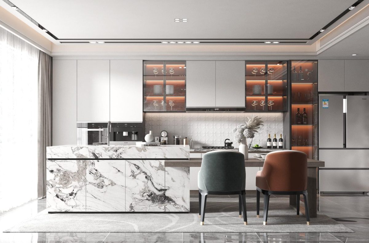 luxury custom kitchen island