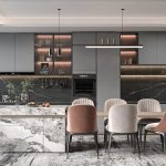 minimalist custom kitchen island