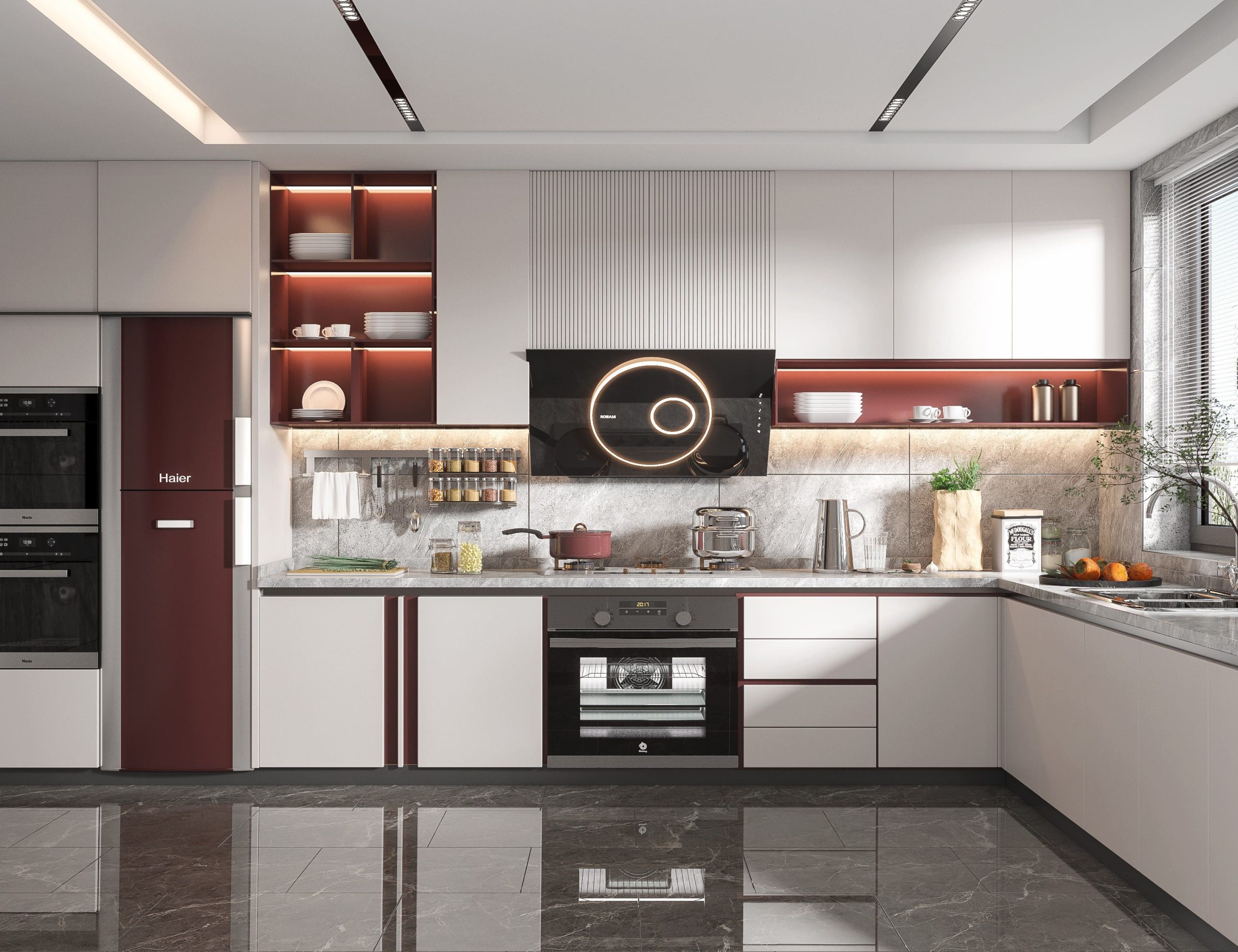 modern kitchen cabinet